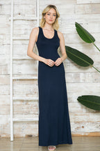 SOLID TANK RACERBACK MAXI DRESS