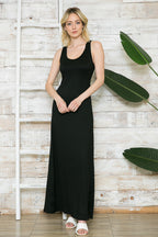 SOLID TANK RACERBACK MAXI DRESS