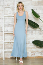 SOLID TANK RACERBACK MAXI DRESS