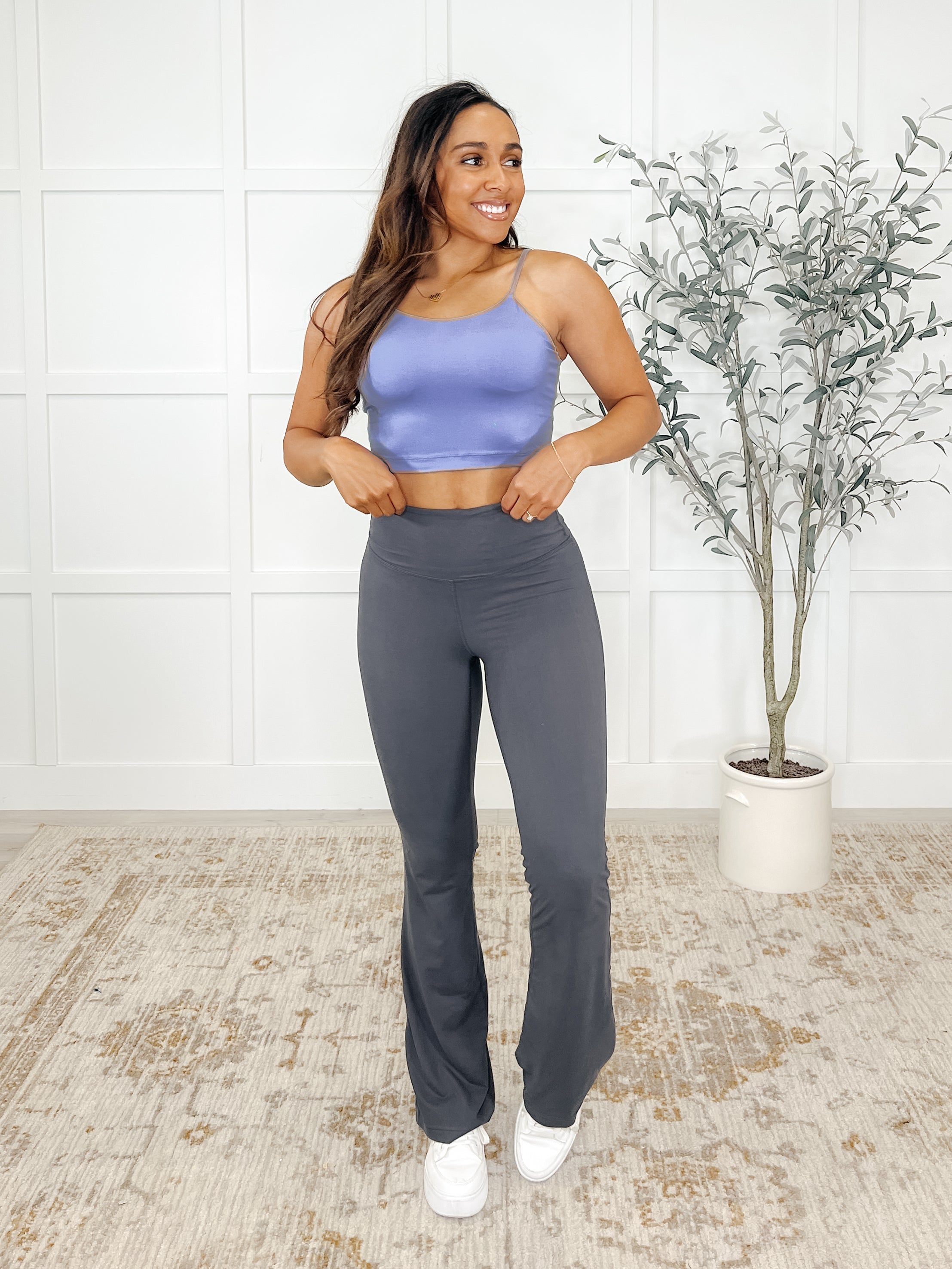 Hot Yoga Tank in Blue Hyacinth