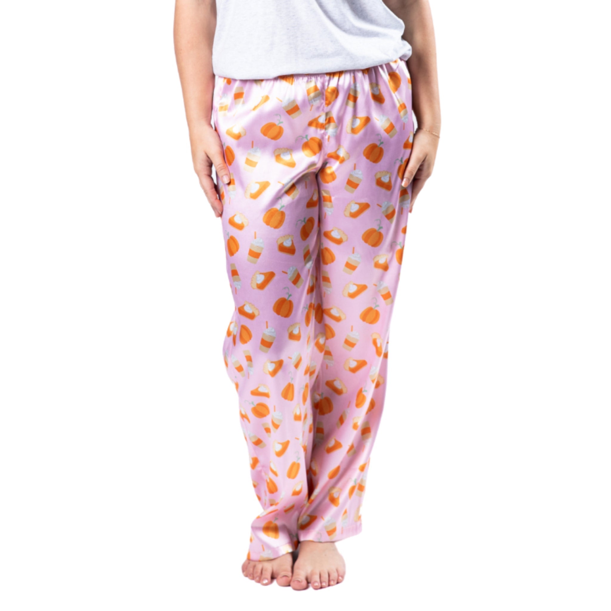 Pumpkin Pie Satin Pajama Pants