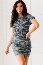 Camo Bodycon Mini Dress