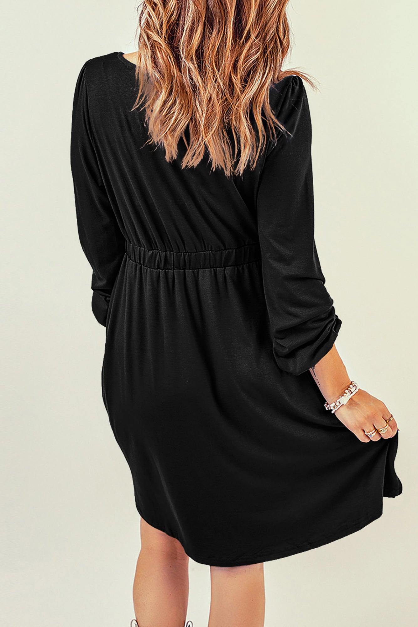 Love Kuza - Midnight Charm Button Dress