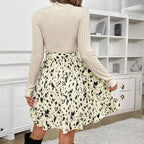 Love Kuza - Wild Muse Knit Dress Belted 1 Piece Dress (Top included)