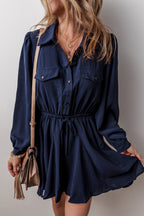 Love Kuza - Midnight Grace Shirt Dress