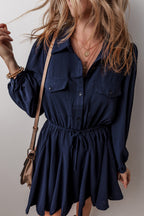 Love Kuza - Midnight Grace Shirt Dress
