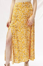 Maxi skirt with slit detail