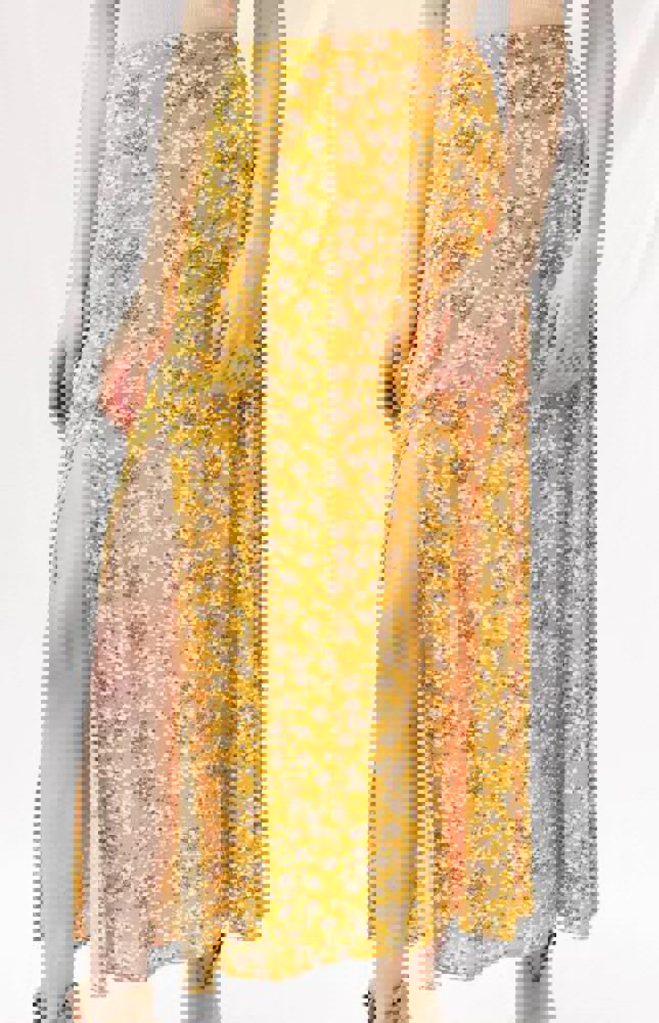 Maxi skirt with slit detail