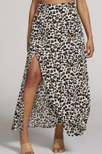 Maxi skirt with slit detail