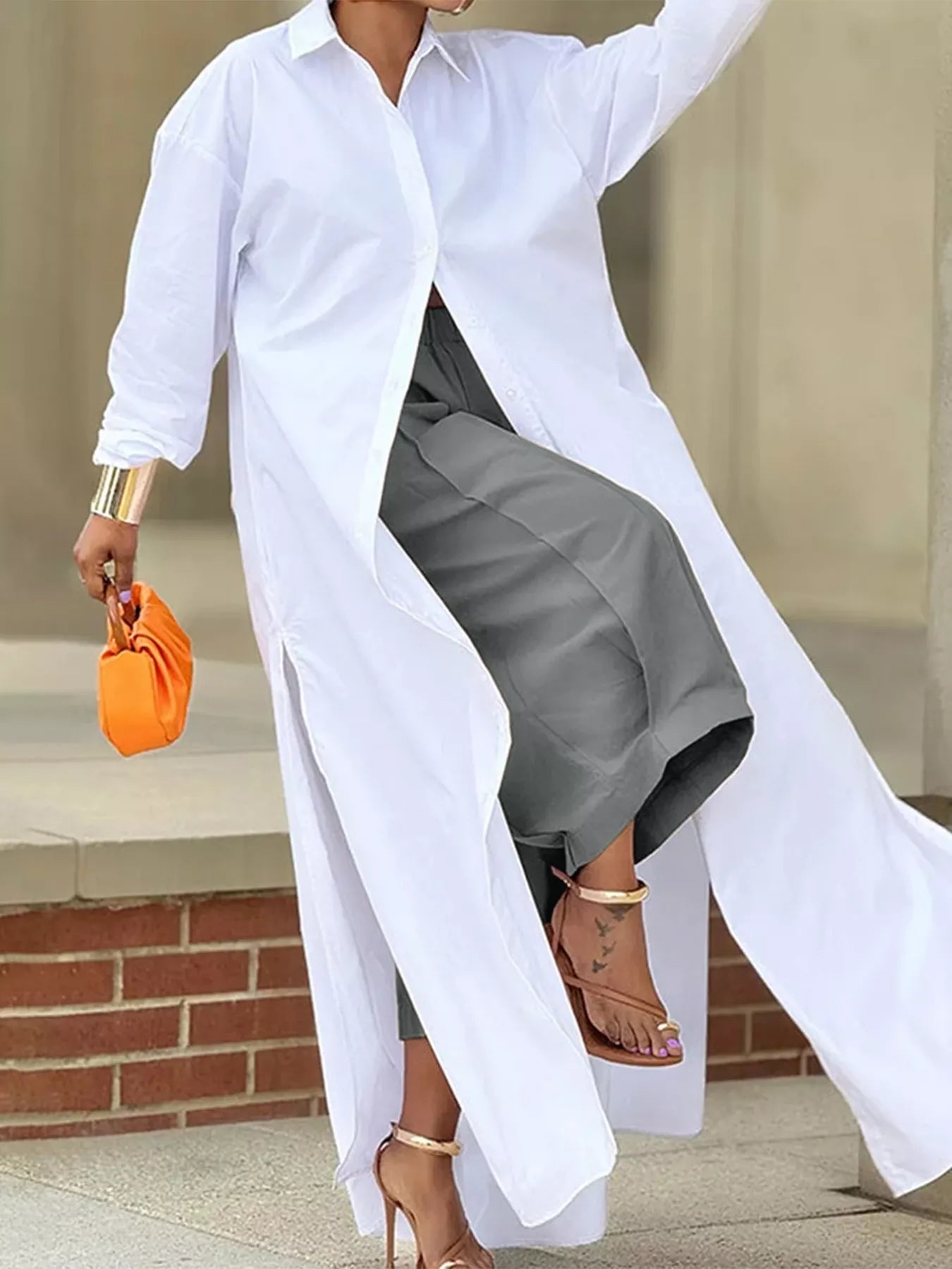 Wide Leg Pleated Detail Pants