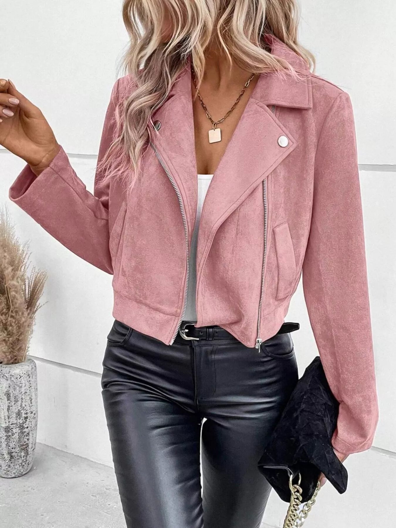 Zip Up Cropped Jacket
