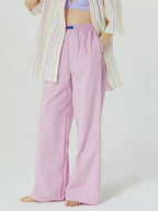 Elastic Waist Wide Leg Pants