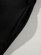 Drop Shoulder Zip Up Jacket and Drawstring Pants Active 2pcs Set