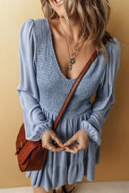 Aadhya Smocked Tiered Mini Dress