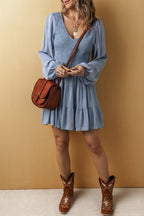 Aadhya Smocked Tiered Mini Dress