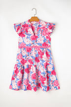 Abigail Ric Rac Flutter Sleeve Dress