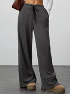 Relaxed Fit Wide Leg Pants