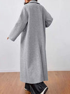 Wool-Blend Longline Overcoat