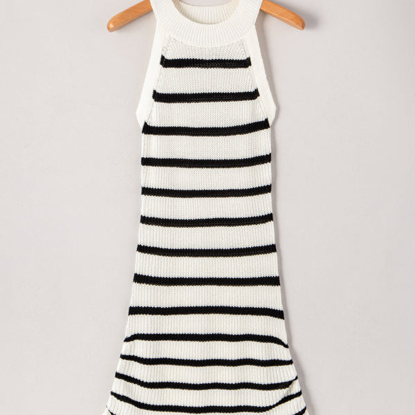 Azari Stripe Knitted Sleeveless Dress