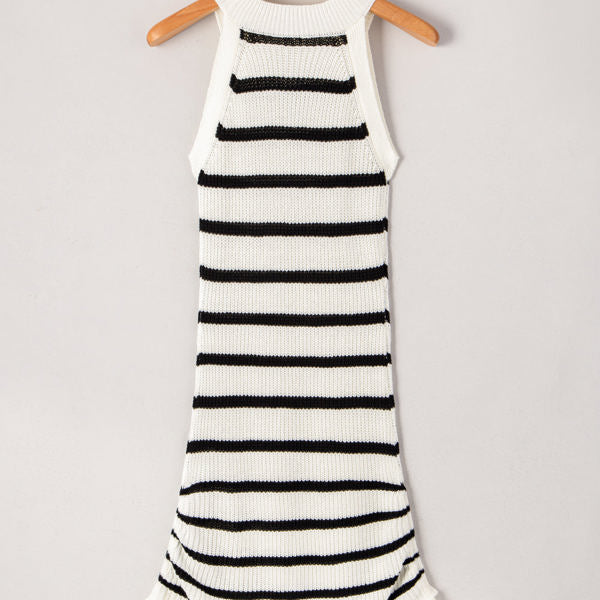 Azari Stripe Knitted Sleeveless Dress