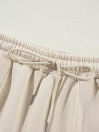 Drop Shoulder Zip Up Jacket and Drawstring Pants Active 2pcs Set