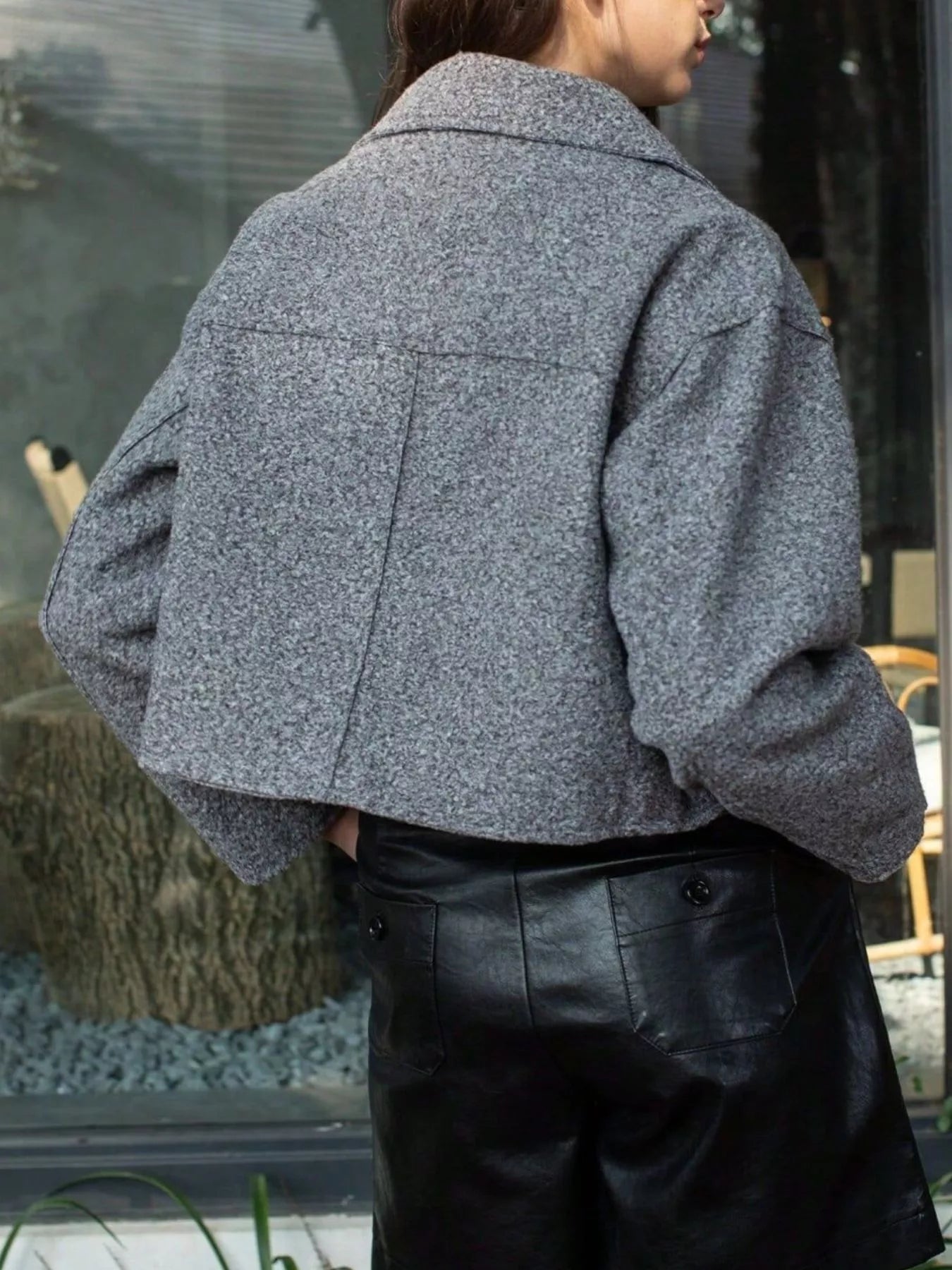 Zip Up Cropped Jacket