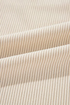 Houndstooth Corduroy Patchwork Flap Pocket Shacket