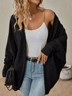 Casual Knit Open Front Cardigan