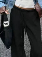 Wide Leg Drawstring Sweatpants