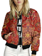 Zip Up Printed Jacket