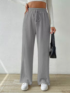 Drawstring Wide Leg Pants