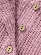 Ribbed Texture Drop Shoulder Henley Top