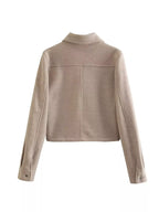 Snap Down Long Sleeve Jacket