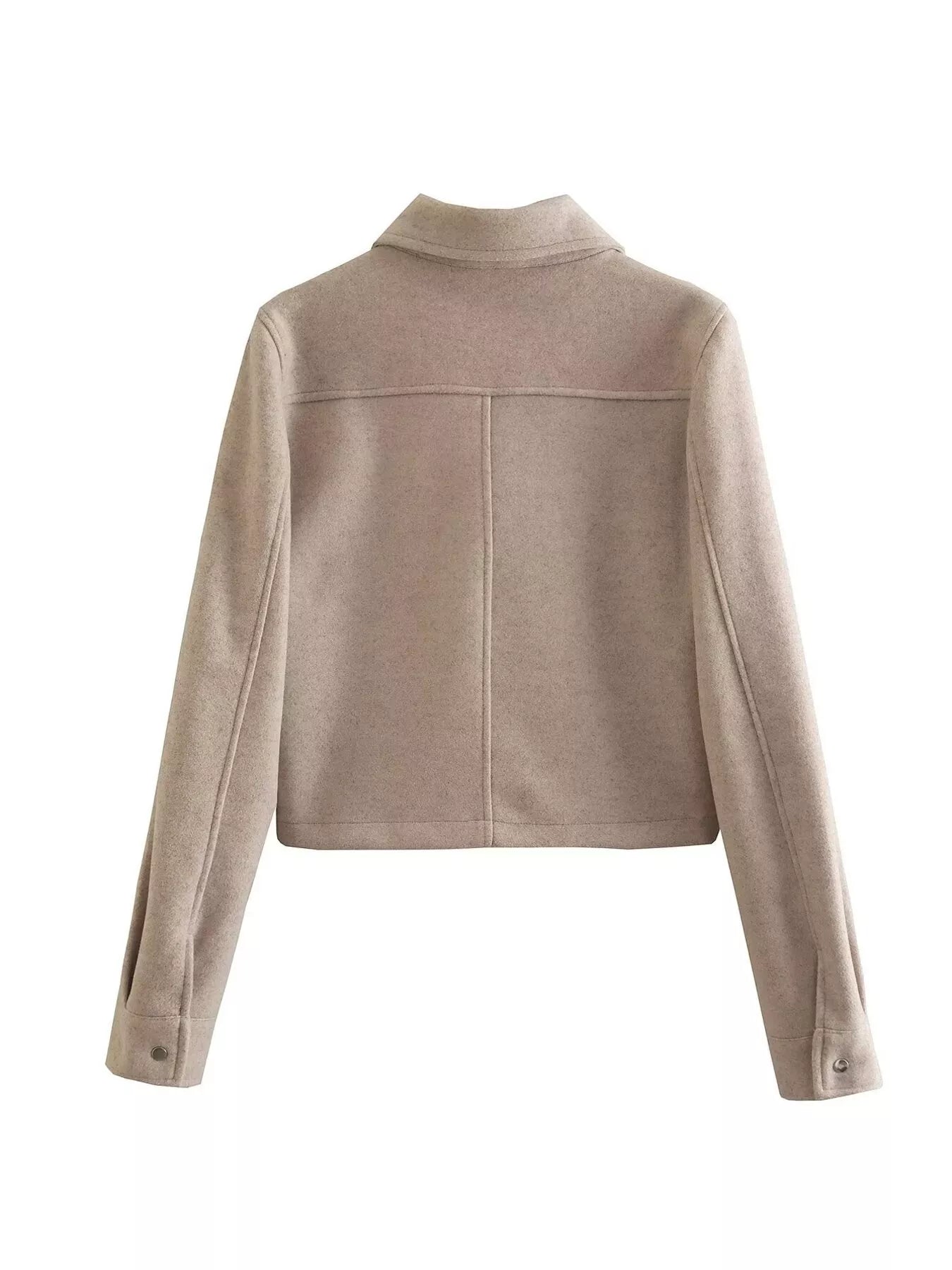 Snap Down Long Sleeve Jacket