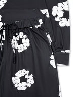 Printed Long Sleeve Hoodie and Pants Set