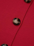 Collared Button Front Wrapped Cardigan