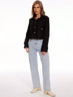 Snap Down Long Sleeve Jacket