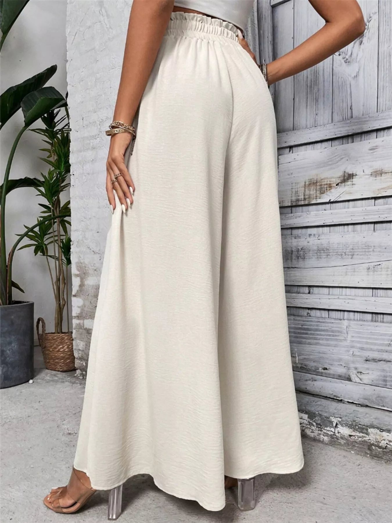Frill Wide Leg Pants