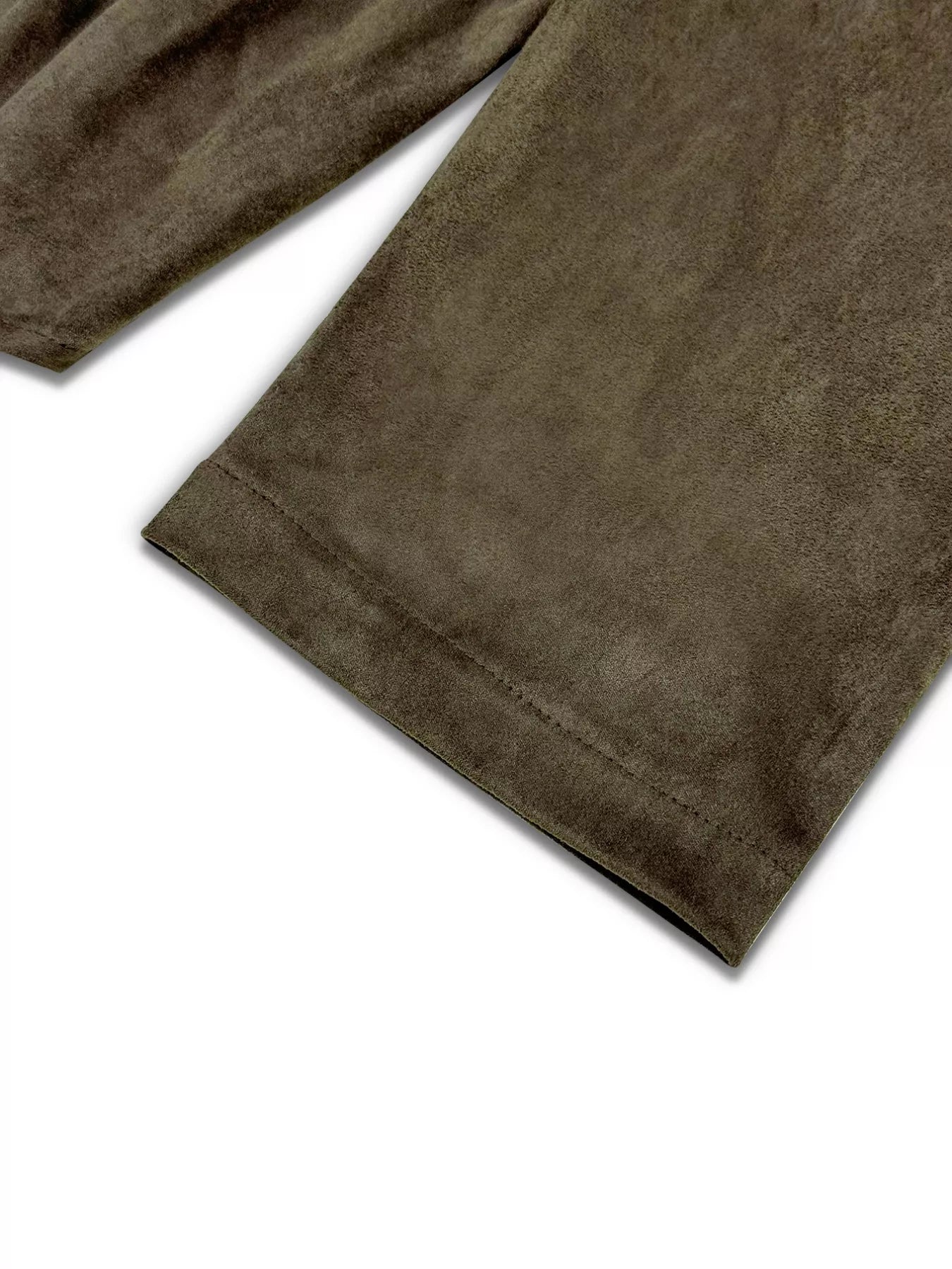 Suede Cropped Bomber Jacket