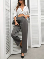 High Waist Wide Leg Pants