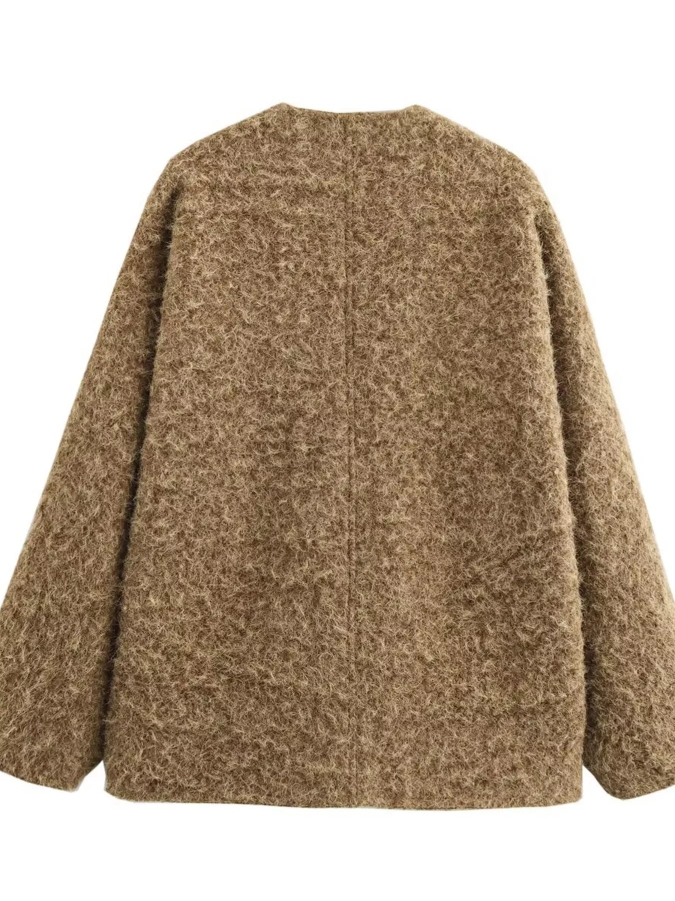 Textured Knit Tie-Front Outerwear