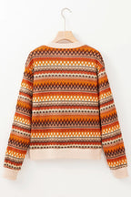 Striped Zip Up Long Sleeve Jacket