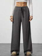 Relaxed Fit Wide Leg Pants