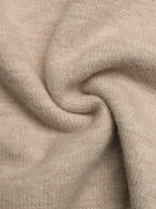 Off-Shoulder Argyle Pattern Sweater