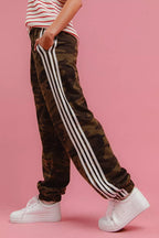 BiBi Side Lines Camouflage Track Pants