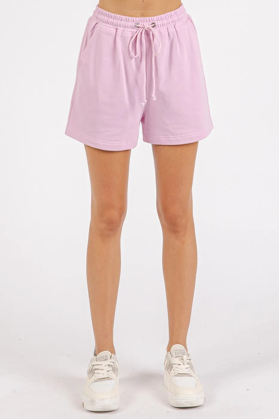 Mittoshop French Terry Crew Neck Top and Shorts Set
