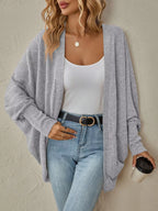 Casual Knit Open Front Cardigan