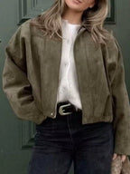 Zip Up Oversized Jacket