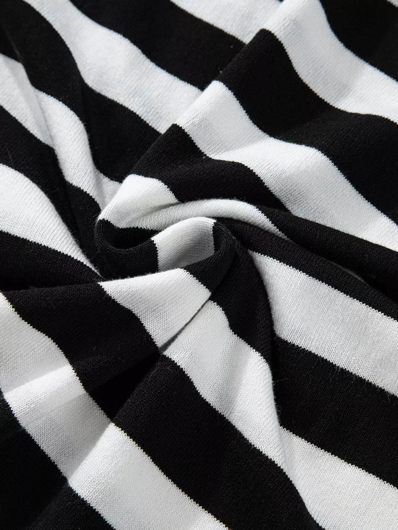 Stripe Slim Fit High Neck Knit Sweater