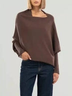 Boat Neck Long Sleeve Sweater